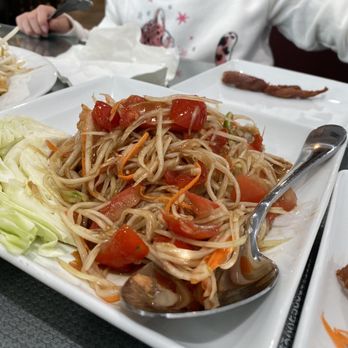 U-D thai restaurant - Papaya Salad (w/o fermented crab paste) - Thai Near Me - Fresno, California
