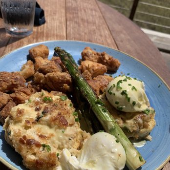 Beach House - Crab cake Benedict - Bars Near Me - Pompano Beach, Florida