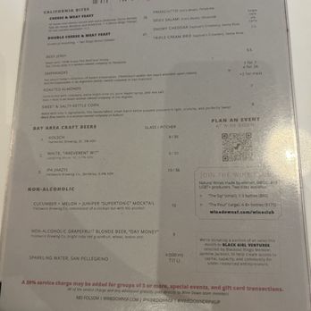 Wine Down SF - Menu - Wine Bars Near Me - San Francisco, California