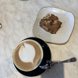 Cappuccino with Cinnamon Scone