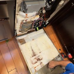 Ace Appliance Service - Rusted panel caused by ACE's negligence