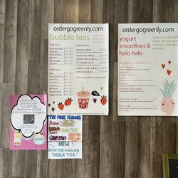 Go Greenly - Abridged menu