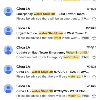 Circa LA Apartments - This is how often water gets shut off. - Apartments Near Me - Los Angeles, California Circa LA Apartments - This is how often water gets shut off. - Apartments Near Me - Los Angeles, California