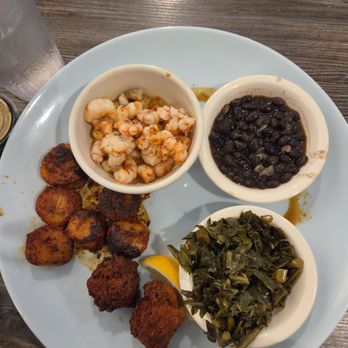 Hull's Seafood - Choose 2 with rock shrimp and blackened sea scallops - Seafood Near Me - Ormond Beach, Florida