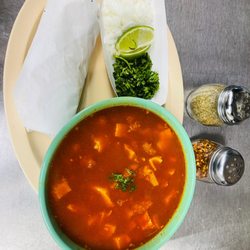 Olympic Flame Burgers - Tasty Menudo offered on weekends only!