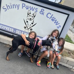 Xena and Echo loved their doggy spa day! Xena and Echo loved their doggy spa day!