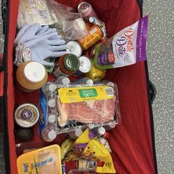 ALDI - Brought my own cart and filled with lots of goodies