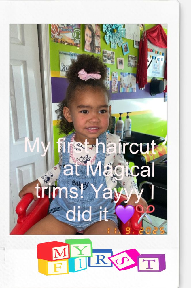 Magical Trims Cuts for Kids Salon Logo
