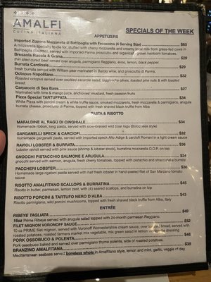 Menu photo 2 Amalfi Marina Bar San Marcos, CA