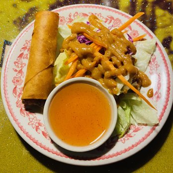 Kao Thai Restaurant - A complimentary spring roll. - Thai Near Me - Virginia Beach, Virginia Kao Thai Restaurant - A complimentary spring roll. - Thai Near Me - Virginia Beach, Virginia