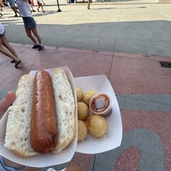 Arepa Zone - gluten free hot dogs and queso fritters