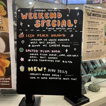 Daboba - Special items on the menu - Bubble Tea Near Me - Gilbert, Arizona Daboba - Special items on the menu - Bubble Tea Near Me - Gilbert, Arizona