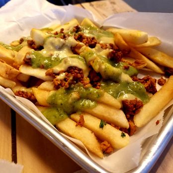 Earth Plant Based Cuisine - Chorizo fries. My new obsession! - Vegan Near Me - Phoenix, Arizona Earth Plant Based Cuisine - Chorizo fries. My new obsession! - Vegan Near Me - Phoenix, Arizona