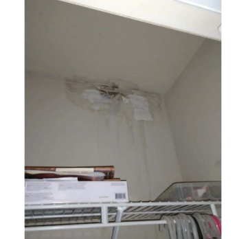 Richmond Apartments - Water damage to the closet. As you can see this happened over a long period of time. - Apartments Near Me - Warner Robins, Georgia