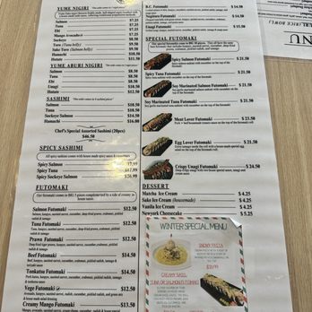 Yume Dining - sushi bar menu, special futomaki, nigiri, sashimi - Japanese Near Me - Vancouver, British Columbia Yume Dining - sushi bar menu, special futomaki, nigiri, sashimi - Japanese Near Me - Vancouver, British Columbia