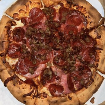Woodstock's Pizza Isla Vista - Meat orgy medium sized - Pizza Near Me - Isla Vista, California Woodstock's Pizza Isla Vista - Meat orgy medium sized - Pizza Near Me - Isla Vista, California