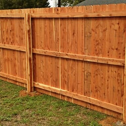 Kendall Home and Yard Florist & Nursery - Simple Cedar Fencing. Note we use three support boards for the fencing, not 2 to add stability and durability.