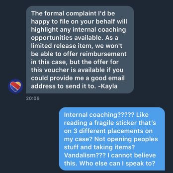 Southwest Airlines - Response continued. They wouldn't let me have it as a carry on. This is ridiculous - Airlines Near Me - Norfolk, Virginia Southwest Airlines - Response continued. They wouldn't let me have it as a carry on. This is ridiculous - Airlines Near Me - Norfolk, Virginia