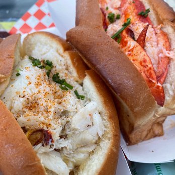 Pike Place Chowder - Connecticut-Style Dungeness Crab Roll - Served Warm and Connecticut-Style Lobster Roll - Served Warm. - Seafood Near Me - Seattle, Washington