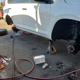 Getting brake pads replaced at Garcia Tires in Bell Gardens Getting brake pads replaced at Garcia Tires in Bell Gardens
