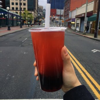 Seattle Best Tea - rose tea + strawberry flavor + boba - Coffee & Tea Near Me - Seattle, Washington Seattle Best Tea - rose tea + strawberry flavor + boba - Coffee & Tea Near Me - Seattle, Washington