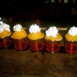 You're suppose to lick the cream, eat the orange, and down the liquid. Yum!