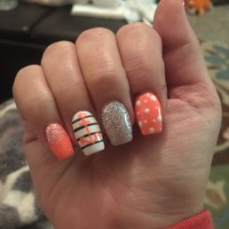 Amazing nail art! So excited for my vacation! I love how my nails turned out!