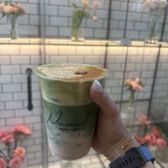 Navi Coffee & Flowers - Matcha with pistachio and coconut - Coffee & Tea Near Me - Miami, Florida