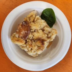 ROUX - Bread Pudding with Bourbon Caramel Sauce.
