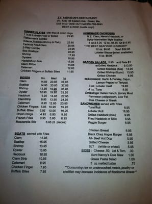 Menu photo 8 JT Farnham's Essex, MA Menu photo 8 JT Farnham's Essex, MA