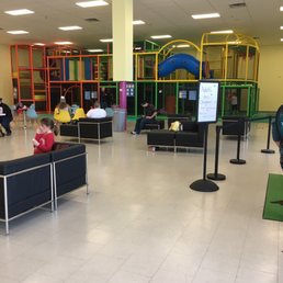 Climbing/play zone and seating area