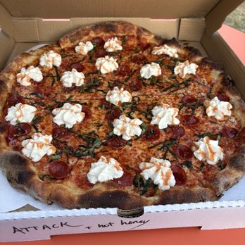 Feral Pizza - Panic attack w/hot honey - Pizza Near Me - Austin, Texas