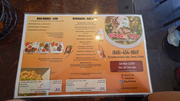 Menu photo 2 PhoLy Vernon, CT