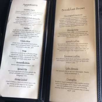 Annette's Westgate - Appetizer and breakfast drink menu - American Near Me - Salem, Oregon