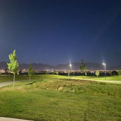 Woodhaven Park - Night time park lighting