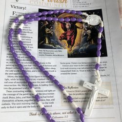 Pearl Harbor Chapel - We all received pastel colored rosaries at the end of Easter Sunday Catholic service today! 04.01.2018
