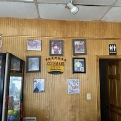 Coleman's Bar-B-Q - Inside wall