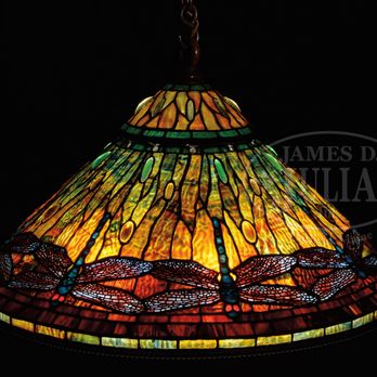 James D Julia - Tiffany Studios Dragonfly Chandelier Sold for $228,100 - Auction Houses Near Me - Fairfield, Maine