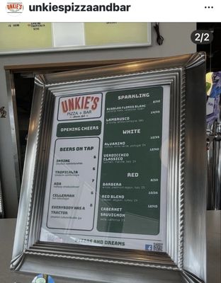Menu photo 2 Unkie's Pizza & Bar Brookhaven, GA