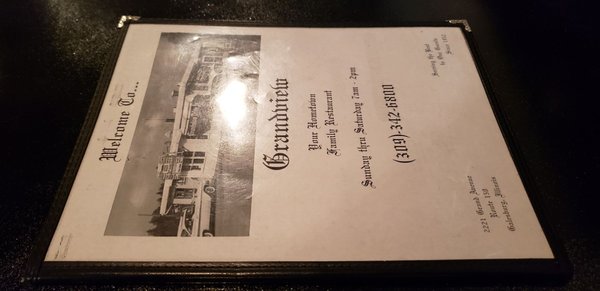 Menu photo 2 Grandview Restaurant Galesburg, IL