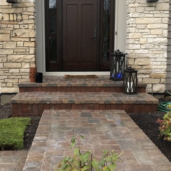 Neri Landscape - a front door and steps leading to a home - Landscaping Near Me - Batavia, Illinois