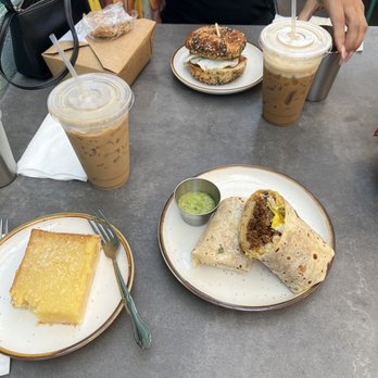 Ollie Vaughn's - Burrito, Breakfast Sandwich on an everything bagel and a lemon bar - Sandwiches Near Me - Phoenix, Arizona Ollie Vaughn's - Burrito, Breakfast Sandwich on an everything bagel and a lemon bar - Sandwiches Near Me - Phoenix, Arizona