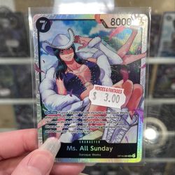 Heroes & Fantasies - Ms. All Sunday One Piece card