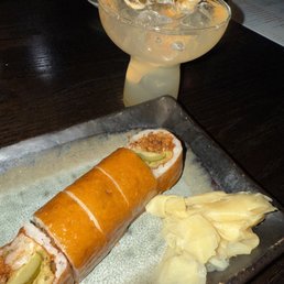 Cowgirl roll and peach daiquiri!