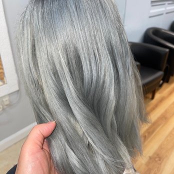 Tina's Hair Salon - Silver toned hair: my new crown :) - Hair Salons Near Me - Brighton, Massachusetts Tina's Hair Salon - Silver toned hair: my new crown :) - Hair Salons Near Me - Brighton, Massachusetts