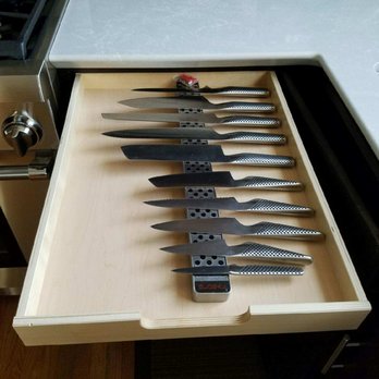 Drawer & Shelf Solutions - Special knife drawer to keep them safe and sharp - General Contractors Near Me Drawer & Shelf Solutions - Special knife drawer to keep them safe and sharp - General Contractors Near Me