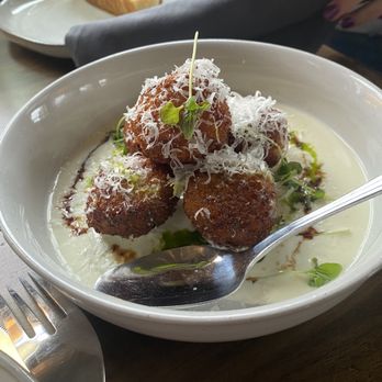 Olio - Arancini with an amazing lemon sauce - Italian Near Me - Bayport, Minnesota Olio - Arancini with an amazing lemon sauce - Italian Near Me - Bayport, Minnesota