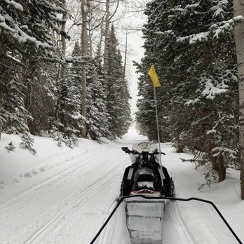 Thunder Mountain Motorsports - Snow mobile and trail we took - Tours Near Me - Brian Head, Utah