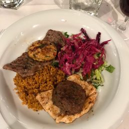 Neat entree (lamb, chicken and beef)