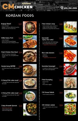 Menu photo 1 CM Chicken Vancouver, BC